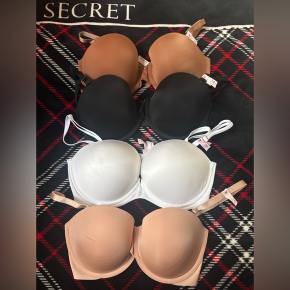 Victoria's Secret Other - Victoria's Secret 34D Black, White, Tan, nude Bras Set of 4